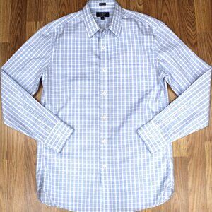 J.CREW THOMPSON REGULAR FIT 100% COTTON SHIRT BLUE & WHITE MEDIUM, M